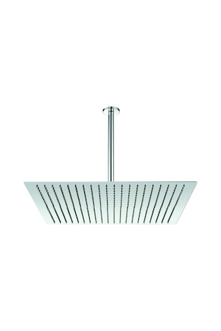 Fause Ankastre Duş Başlığı Borulu Kare Slim Metal 50x50 Cm Tavandan Krom