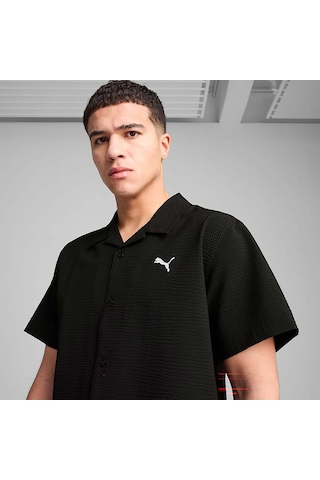 Puma Wardrobe Essentials Erkek Siyah Gömlek 629663-01 Siyah