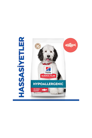 Hill's Hypo-Allergenic Somonlu Orta Irk Yetişkin Köpek Maması 12 KG