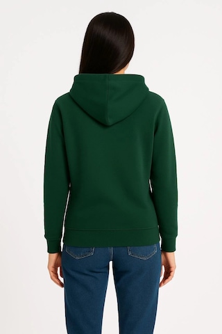 Primemagazam Kadın 3 İplik Pamuklu Kapüşonlu Kanguru Cepli Sweatshirt Hoodie - Haki Çeşitli