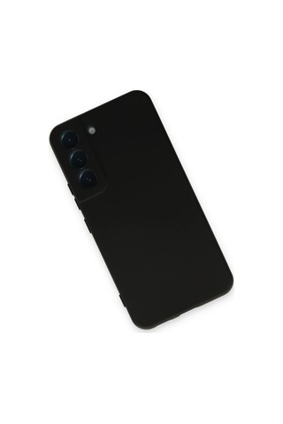 Samsung Galaxy S22 Kılıf Nano İçi Kadife Silikon - Siyah Altın