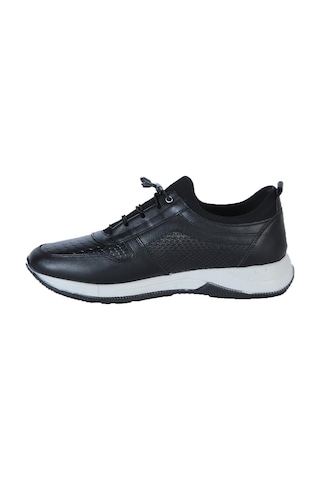 Dropland 8787 Siyah Nopa Deri Erkek Sneaker Ayakkabı 001