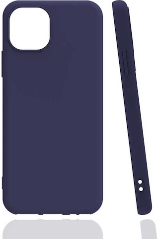 Apple Uyumlu iPhone 13 Kılıf Zore Biye Silikon Lacivert