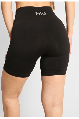Nature The Brand Ntb Toparlayıcı Terletmez Esnek Kumaş Push-up Büzgüsüz Kısa Tayt Black Color SiYAH