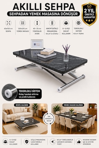 Home Üst Tabla Mdf Siyah Mermer Oval Köşe Alt Krom