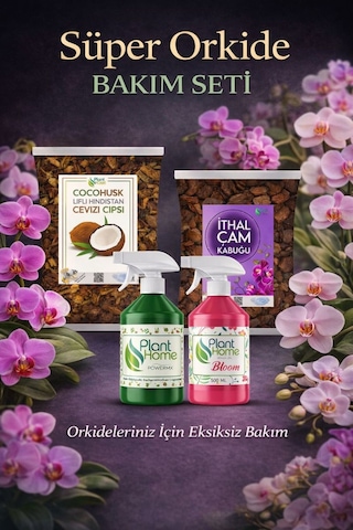 Orkide Toprağı - Orkide Kurtaran Orkide Besini Avantaj Seti 1 Litre İthal Çam 1 Litre Coco Cips Diğer