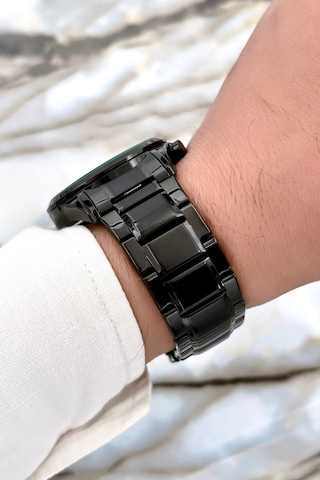 Comwatch Çelik Kordon Erkek Kol Saati, Crono Fonksiyonlar Aktif, Bileklik Siyah Sdcmw014 Siyah