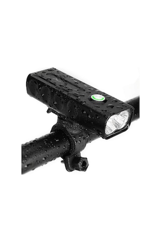 Havana 1000 Lümen Usb Şarjlı Bisiklet Ön Far Işık Fener Siyah