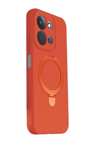 Newface - 336 - Xiaomi Redmi 15c 4g Regal Magsafe Standlı Kapak - Csmo-tex - - Turuncu Diğer