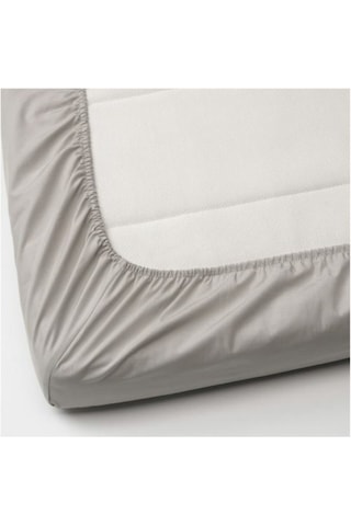 Lenast Lastikli Bebek Çarşafı Beyaz Ve Gri Renk 60x120 Cm