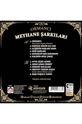 Meyhane Şarkıları - Ormancı Plak