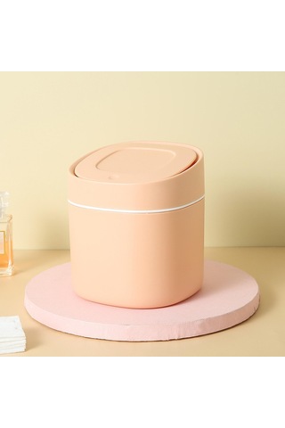 Suntek Magideal Magideal Mini Masaüstü Çöp Kutusu Sepeti Kovası Ev Pembe