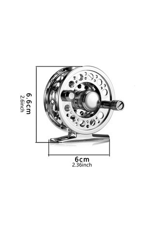 Sinek Balıkçılık Tekerlek Ayarlanabilir İşçi Tasarrufu Metal Sinek Tekerlek Mini 6 Cm Tatlısu Tuzlu Suyu İçin Balıkçılık Aksesuarı
