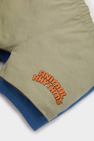 DeFacto Erkek Bebek Esnek Belli Baskılı 2'li Şort E6925A525SMBE389 Mavi