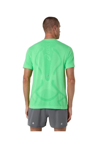 Asics Road Seamless Erkek Yeşil Koşu T-shirt 2011d355-301 Yeşil
