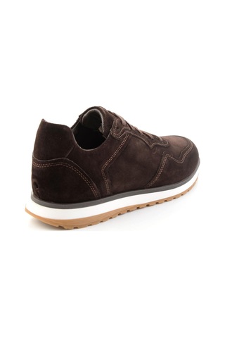 Bambi Kahve Süet Hakiki Deri Erkek Sneaker E01774003502