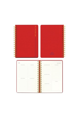 Melimelek Planner Kırmızı Bez Ciltli - Ceyda Düvenci Diğer