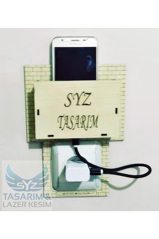 Priz için Telefon Tablet Aparatı Krem