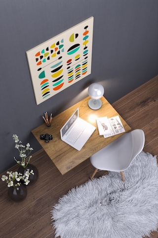 Kamelya Pratik Katlanabilir Çalışma Yemek Balkon Masası Ceviz