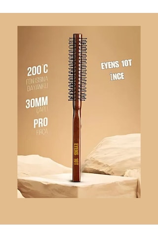 Eyens Professional 10t İnce Erkek Saç Fırçası 200 Derece Fön Isısına Dayanıklıdır