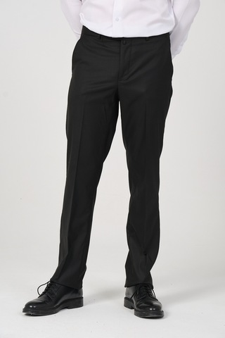 Erkek Regular Fit Kumaş Pantolon Siyah