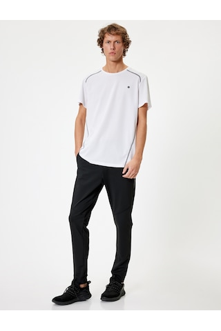 Koton Spor Eşofman Altı Jogger Slogan Baskılı Cep Detaylı Siyah 5wam40017nk Siyah
