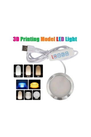 Bambu Lab Uyumlu 3d Baskı Modeli 5v Usb Led Lamba Kiti - Parlaklık Ayarlanabilir