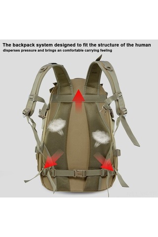 Ebitda Yüksek Kapasiteli Outdoor Sırt Çantası - Dayanıklı Oxford Kumaş, 20-35l Siyah Siyah