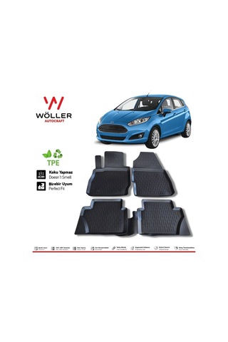Ford Fiesta Paspas 2013 2017 Arası 3d Havuzlu Paspas