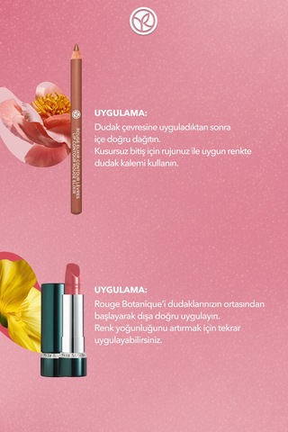 Yves Rocher Saten Dudak Duo Makyaj Seti-dudak Kalemi -pembe & Saten Ruj- Nude Gül Kurusu