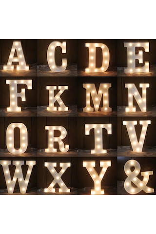 Skycity Led Harf Işığı Y - Pvc Malzeme, Sıcak Beyaz Işık, Ev/parti Dekorasyonu, Duvara Asılabilir/masaüstü, 3v Pil Beslemeli Pil Dahil Değil Diğer