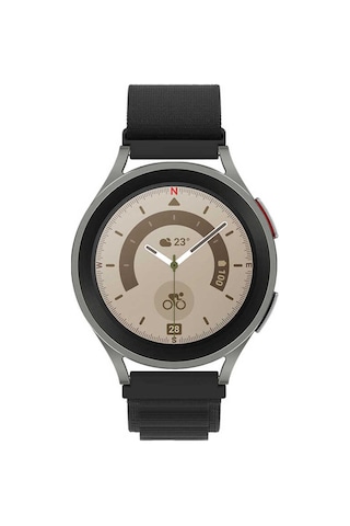 Huawei Gt2 46mm Uyumlu Krd-74 22mm Hasır Frm Kordon Beyaz