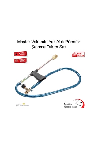 Master Vakumlu Yak-Yak Pürmüz Şalama Takım Set Siyah