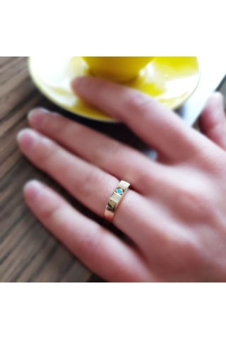 Altın Firuze Yüzük Şövalye 14K 317615873