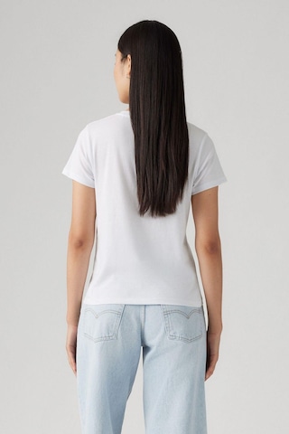 Lse The Perfect Tee Serif Emb Bright Wh Beyaz T-shirt A2086-0378-4693 Beyaz