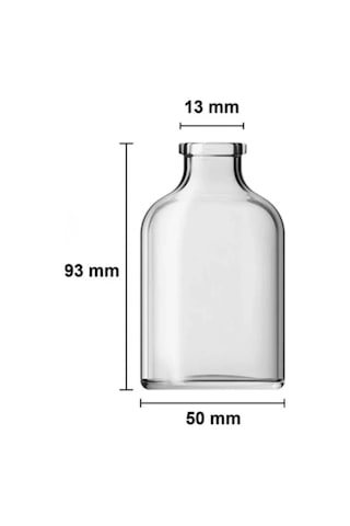 20 Adet 100 Ml Küçük Şeffaf Cam Vazo Mini Dekoratif Şişe Çiçeksiz Diğer