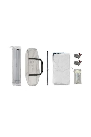 Naturehike Hexagon Sunrise Canopy 3.5x4 Mt Tarp Güneş Ve Rüzgar Koruma Tentesi Gri - Mavi