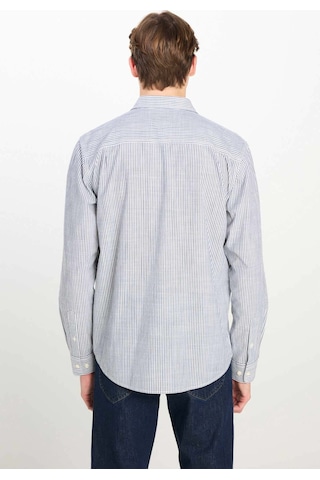 Lee Çizgili Relaxed Fit Gö Ekru Erkek Gömlek 000000000102265422 Bej
