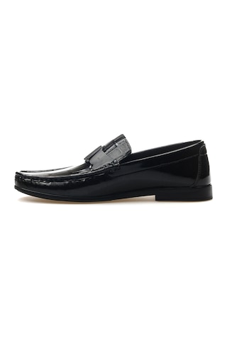 Pierre Cardin Erkek Hakiki Deri Toka Detaylı Loafer Ayakkabı 25y 25104 M Siyah Rugan Siyah Rugan