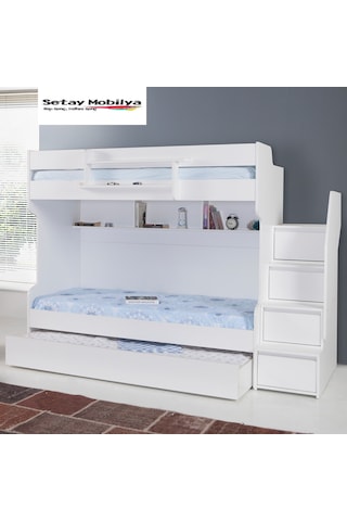 Setaymobilya Ranza, Merdiven Şifoyerli Ranza, 3 Lü Ranza, Cesur Beyaz Ranza.