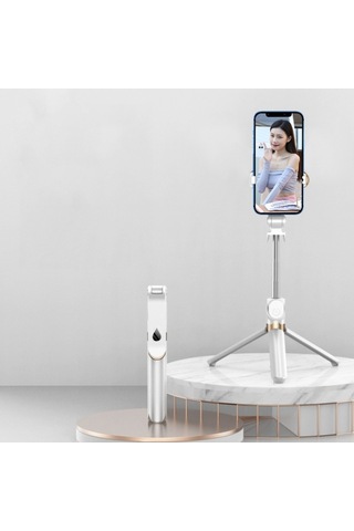 Cbtx Xt06 Canlı Güzellik Bluetooth Tripod Selfie Stick Beyaz