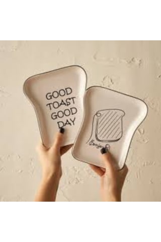Toast 8 Parça Kahvaltı Takımı Beyaz - Siyah