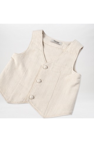 Erkek Çocuk Düğme Detaylı Yelek 2411bb23005-4561 001