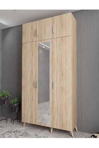 Açelya Portmanto Vestiyer Meşe 135 cmM5