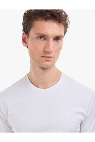 Pierre Cardin Erkek Beyaz Tişört Basic 50325299-vr013
