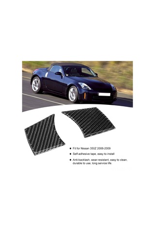 Reedark Nissan 350z 2006-2009 Direksiyon Panel Kaplama, Gerçek Karbon Fiber, Zımparalanmaya Dayanıklı, Kolay Kurulum Dekorasyon Aksesuarı Diğer