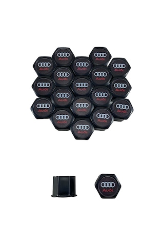 Audi 19 Mm 20 Li Takım Set Oto Çelik Jant Bıjon Kapağı