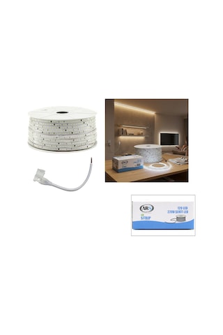 100mt 6500k - Beyaz Dış Mekan Şerit Led 220v 120led Ars-348985 5570 Diğer