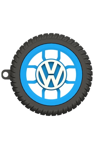 Volkswagen Uyumlu Özel Tasarım Anahtarlık - Premium Hafif Ve Dayanıklı Mavi