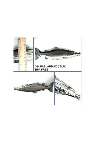 Omeniv 304 Çelik Balık Matara Outdoor Kamp Termos İçki Şişesi